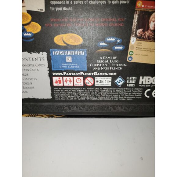 A Game of Thrones Card Game Complete HBO Intrigue Betrayal Power - Picture 9 of 14